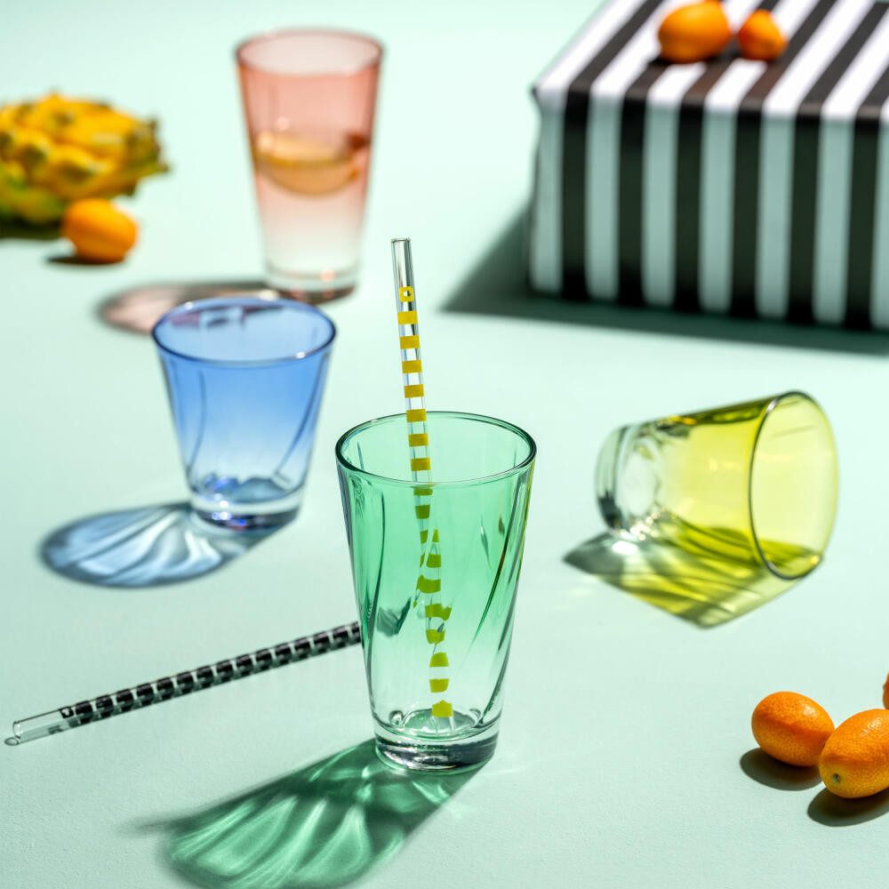 LEONARDO Glas Twist Grün 300 ml, Glas