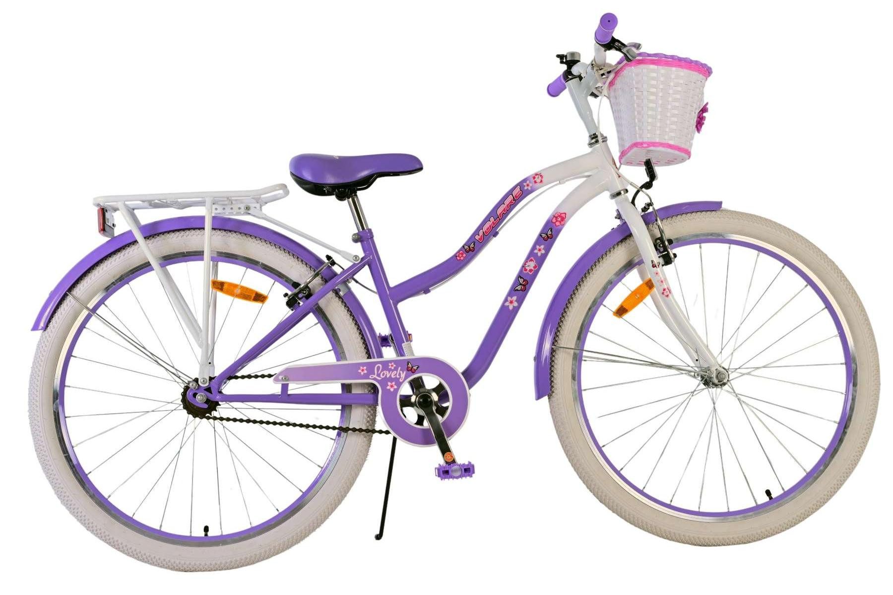 Kinderfahrrad Volare Lovely Kinderfahrrad für Mädchen - 26 Zoll in Lila
