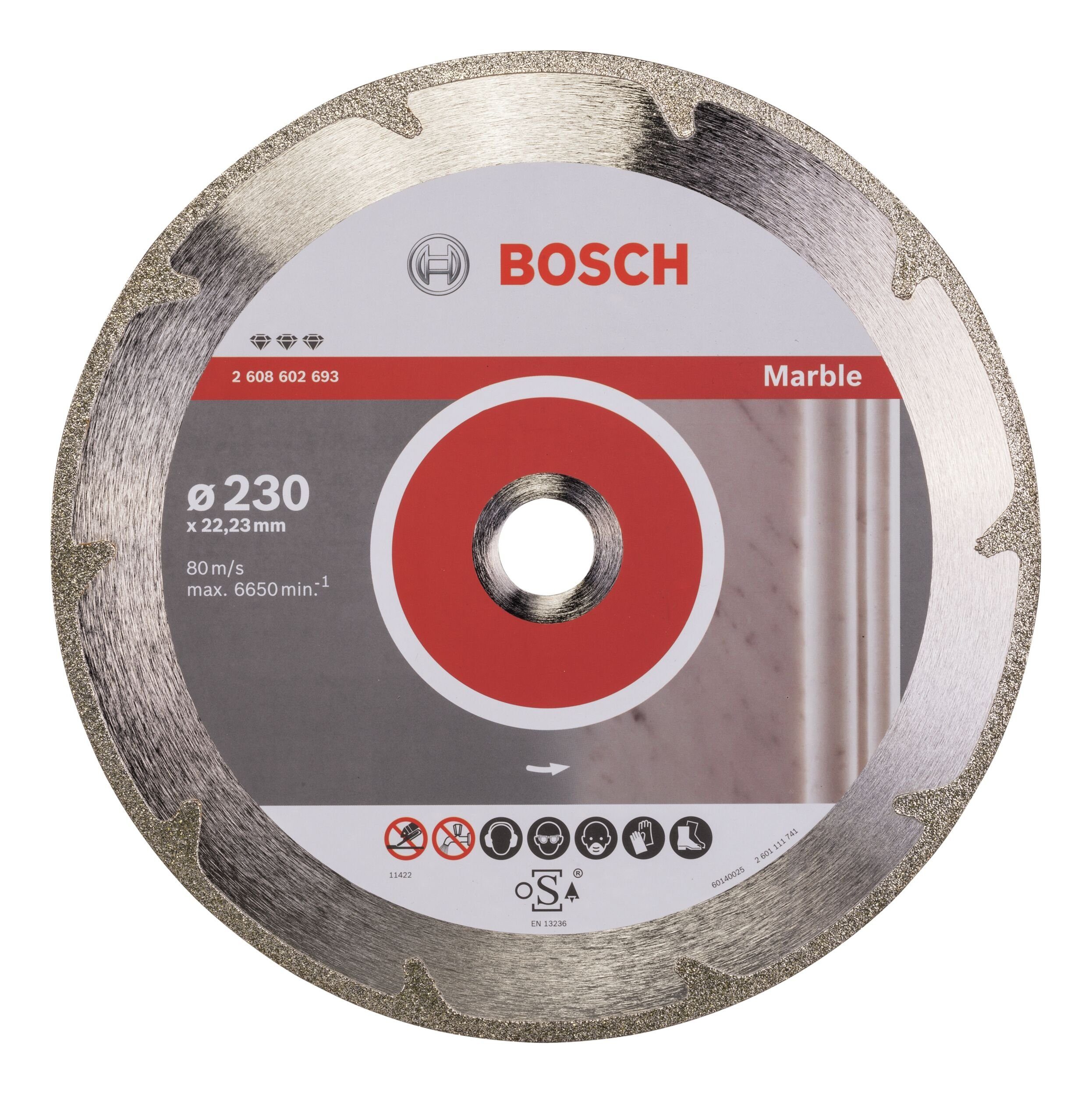 BOSCH Trennscheibe, Ø 230 mm, Best for Marble Diamanttrennscheibe - 230 x 22,23 x 2,2 x 3 mm