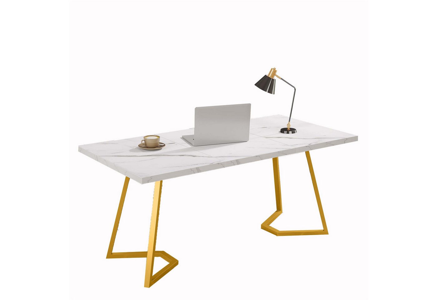 Tribesigns Arbeitstisch 140 x 80 cm Schreibtisch, Computertisch, PC Tisch Bürotisch für Büro (1 x Schreibtisch 1 x Zubehörpaket 1 x Anleitung), 140 cm