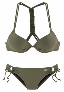 Buffalo Push-Up-Bikini mit geflochtenem Rückendetail