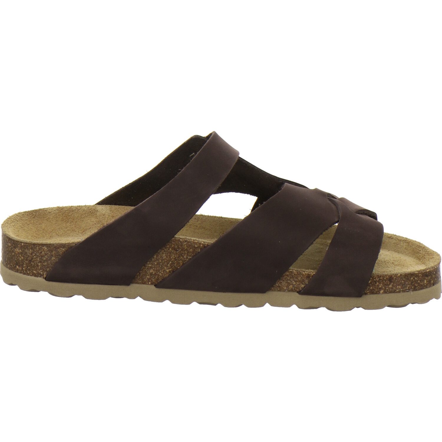 AFS-Schuhe 212267 Kralle Pantolette für Damen mit Fußbett, bequeme Sandalen aus Leder