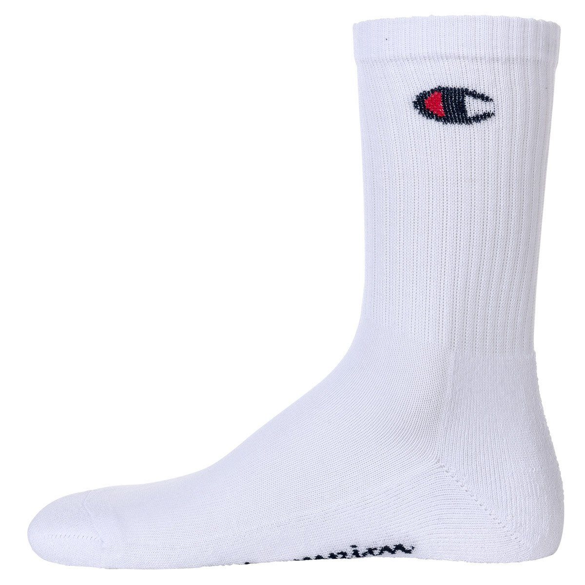 Champion Sportsocken Paar Socken Socken, Weiß Unisex - 3 Crew Basic