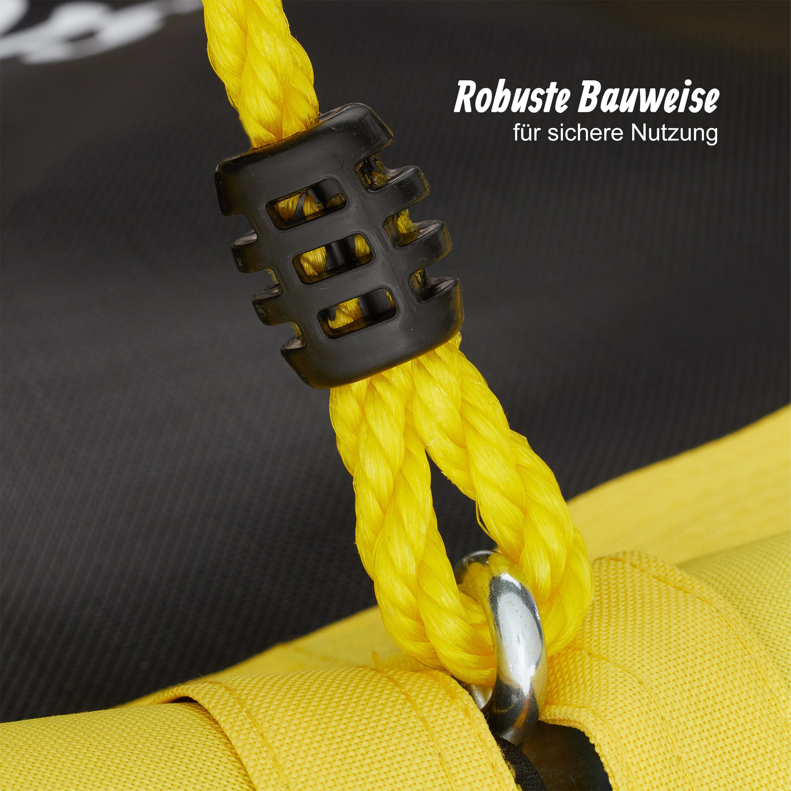 relaxdays Nestschaukel 110 cm, gelb