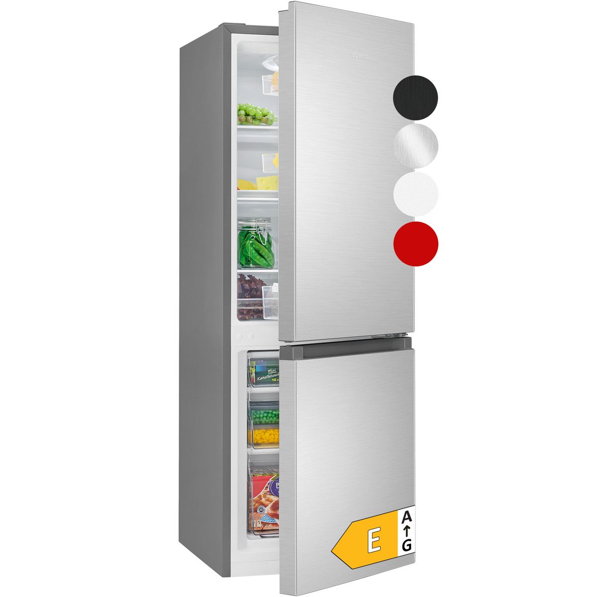 BOMANN Kühl-/Gefrierkombination KG 320.2, 143 cm hoch, 49.5 cm breit, 143cm Kühl-/Gefrierkombination, Energieklasse E
