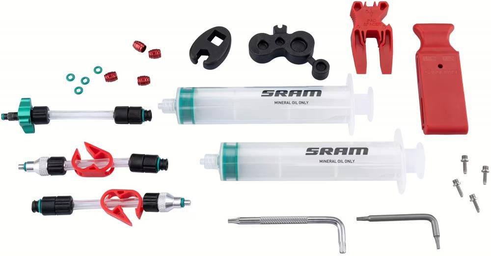 SRAM Scheibenbremse Entlüftungsset SRAM Standard MineralölV2 DB8/Maven, ohne Mineralöl
