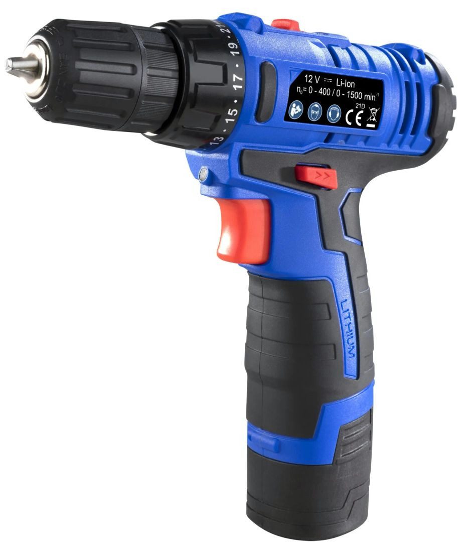 Westfalia Werkzeug Akku-Bohrschrauber Akku-Bohrschrauber 2-Gang 12 Volt WA2BS12