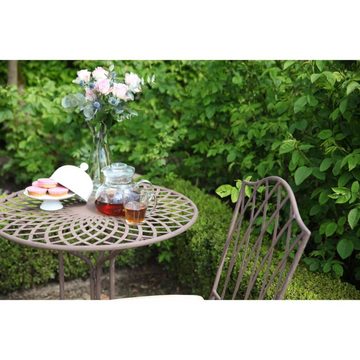 esschert design Gartentisch Gartentisch aus Metall im Altenglischen Stil MF007