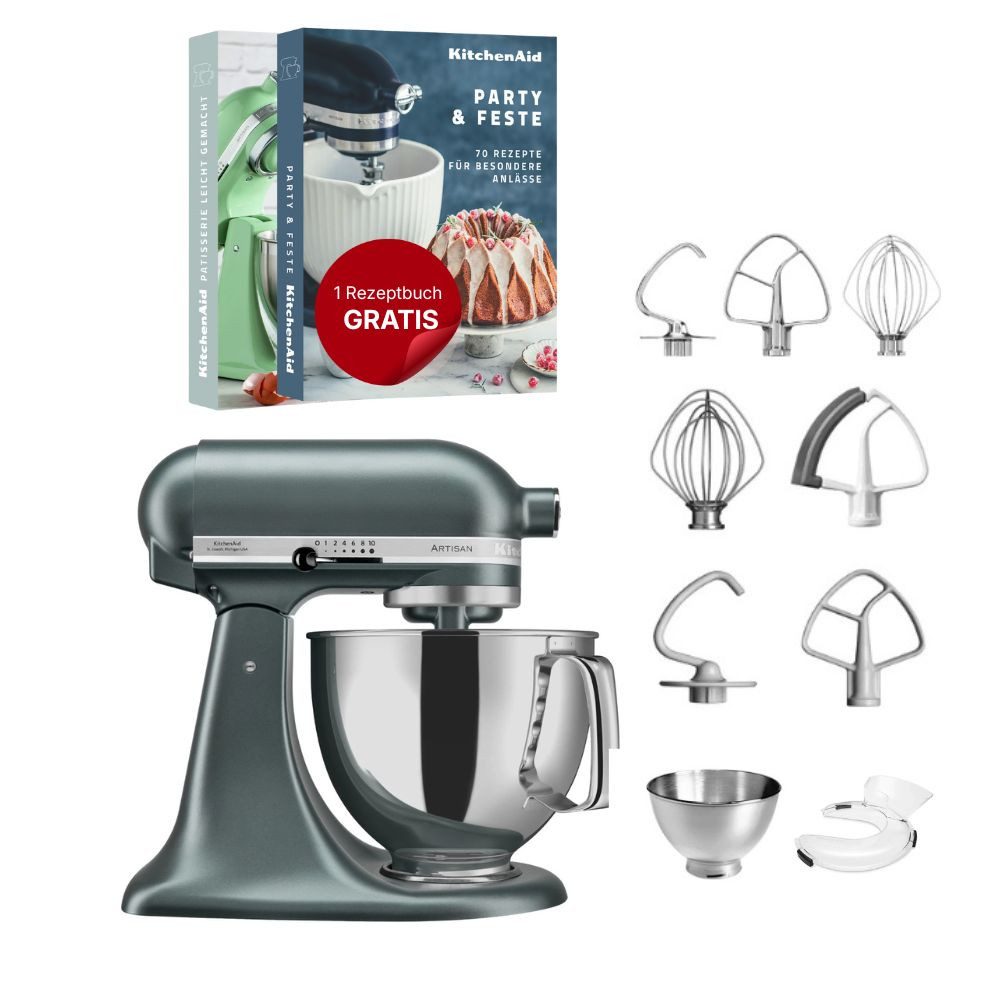 Küchenmaschine KitchenAid 4,8 L 5KSM175 Artisan Küchenmaschine Steellover