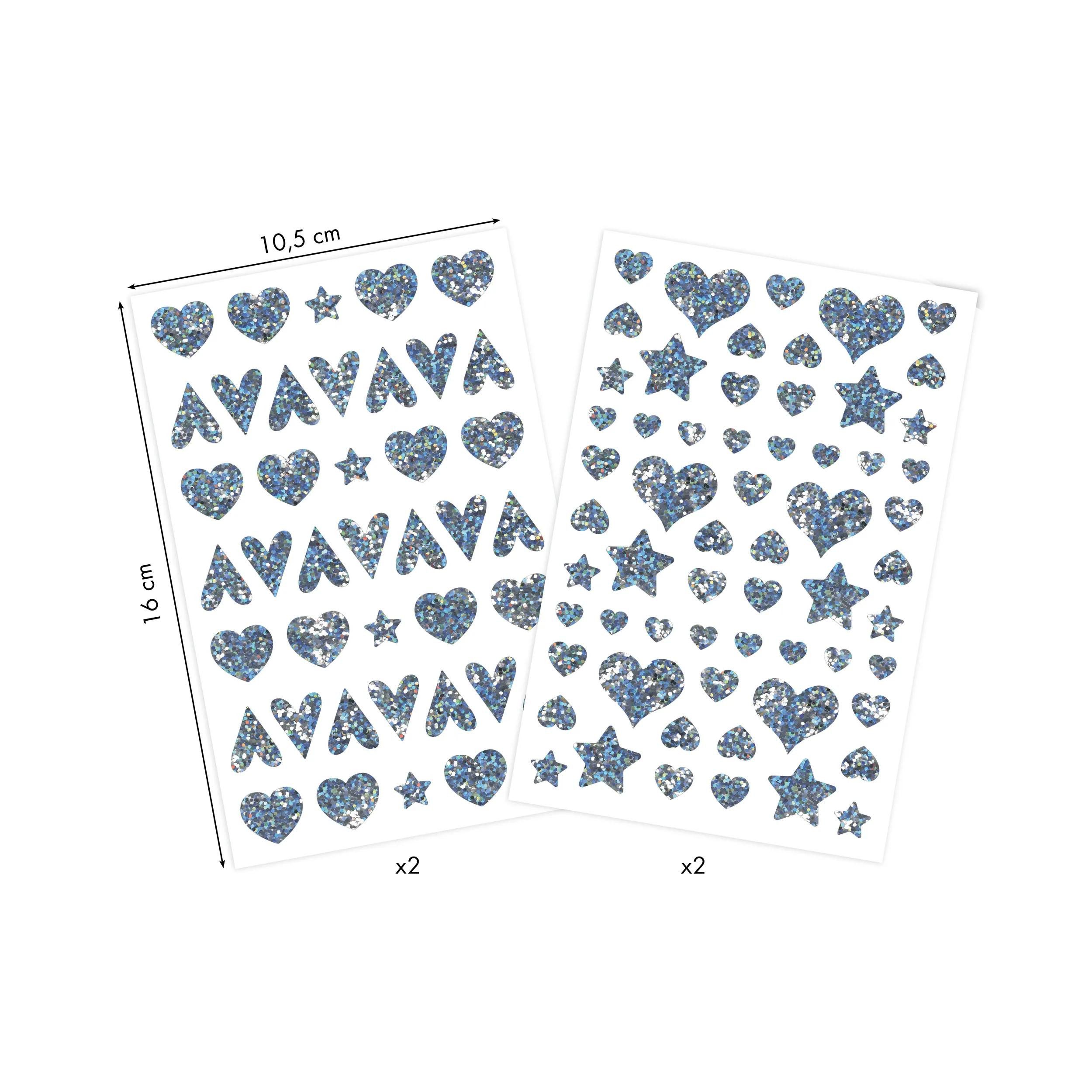 maildor Sticker Pack. 20 Stickerbogen 10,5x16 cm 1020 Sticker - Silber AE221C, My Mandarine