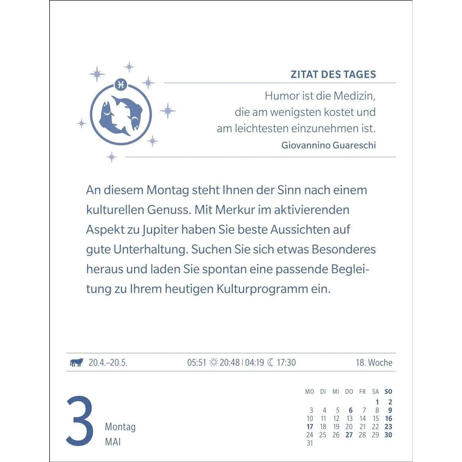 Harenberg Kalender Verlag Abreißkalender Fische Sternzeichenkalender 2027 - Tagesabreißkalender - Ihr...