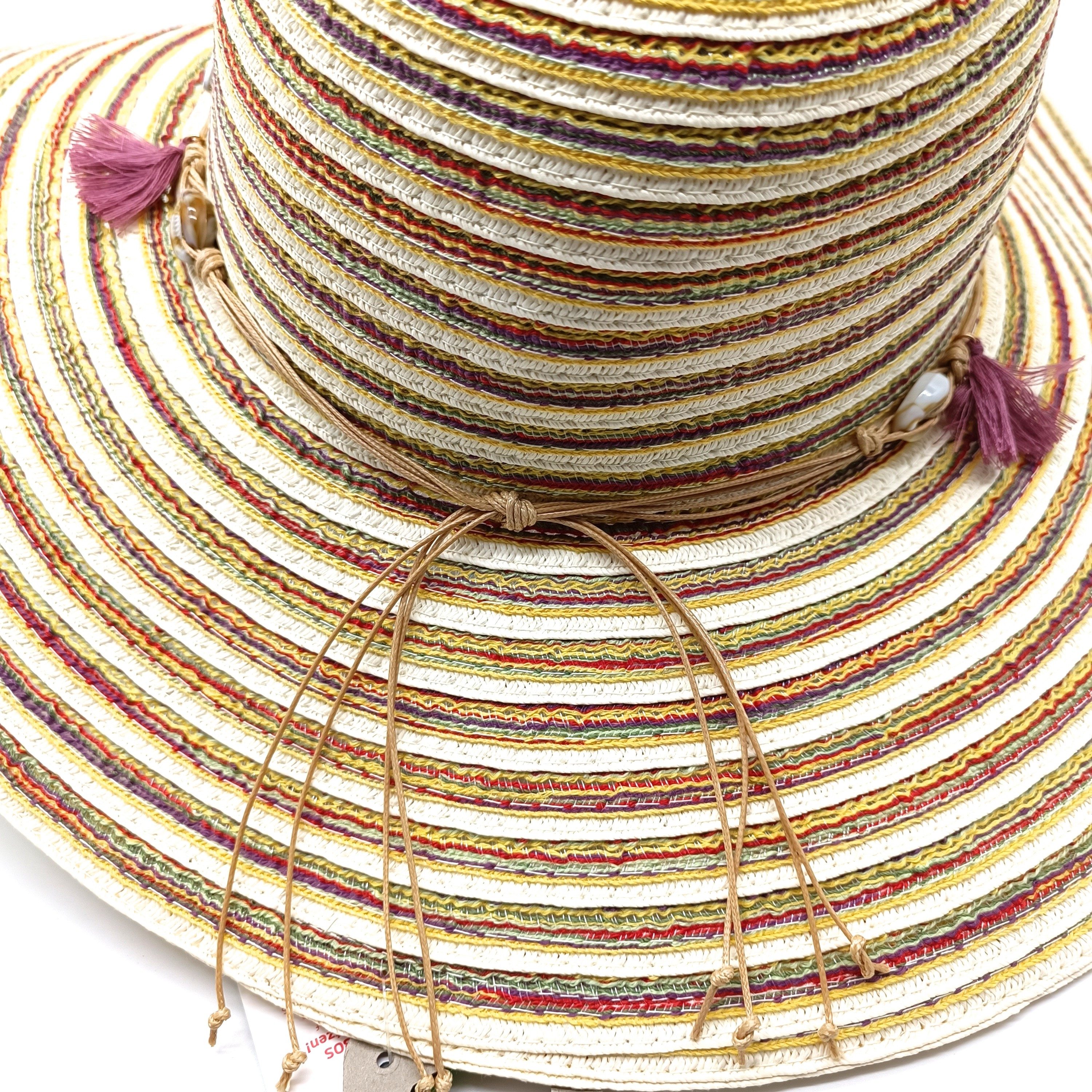 chillouts Strohhut Santa Fe Hat red/green