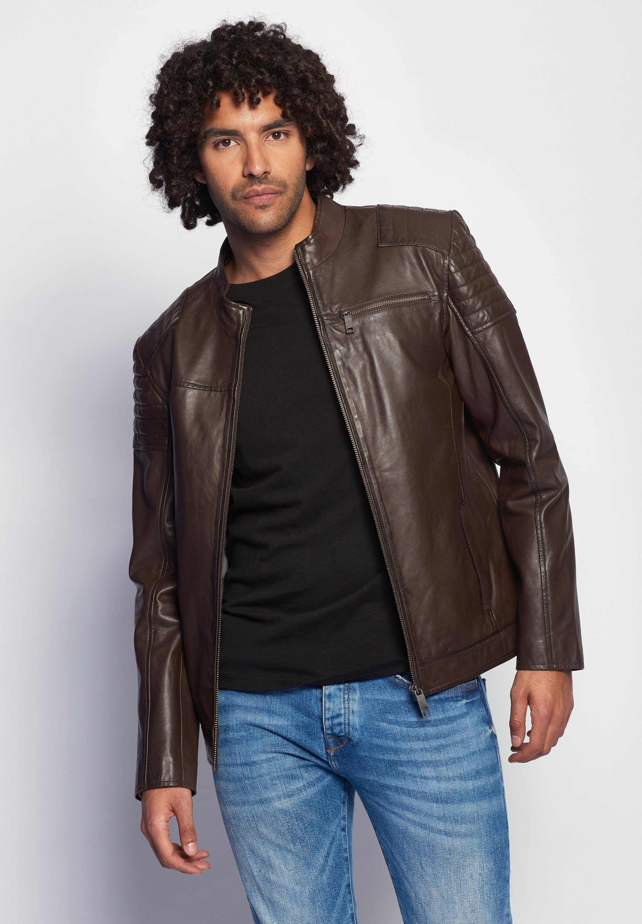 Maze Lederjacke 51Rocha brown