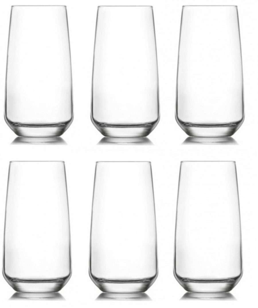 LAV Gläser-Set Trinkgläser 6-teiliges Set Wassergläser 480ml 14,5 cm Cocktailgläser