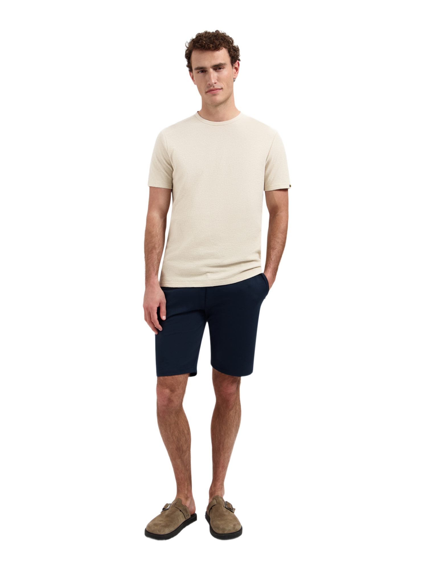 NO EXCESS Bermudas SN blau,Casual,Viskose,Unifarben,Regular Fit,Mittel