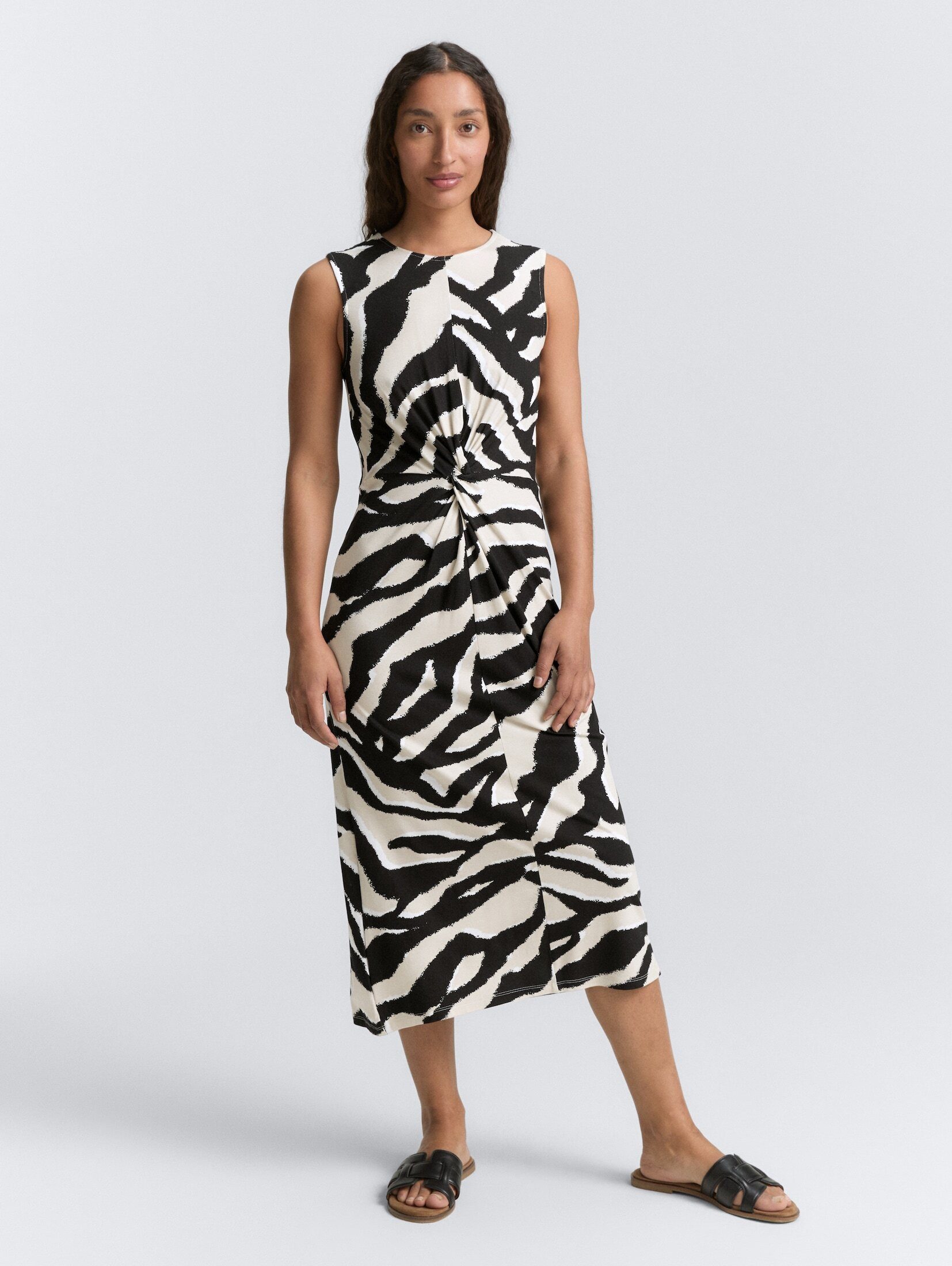 TOM TAILOR Sommerkleid Jersey Midi-Kleid mit günstig online kaufen
