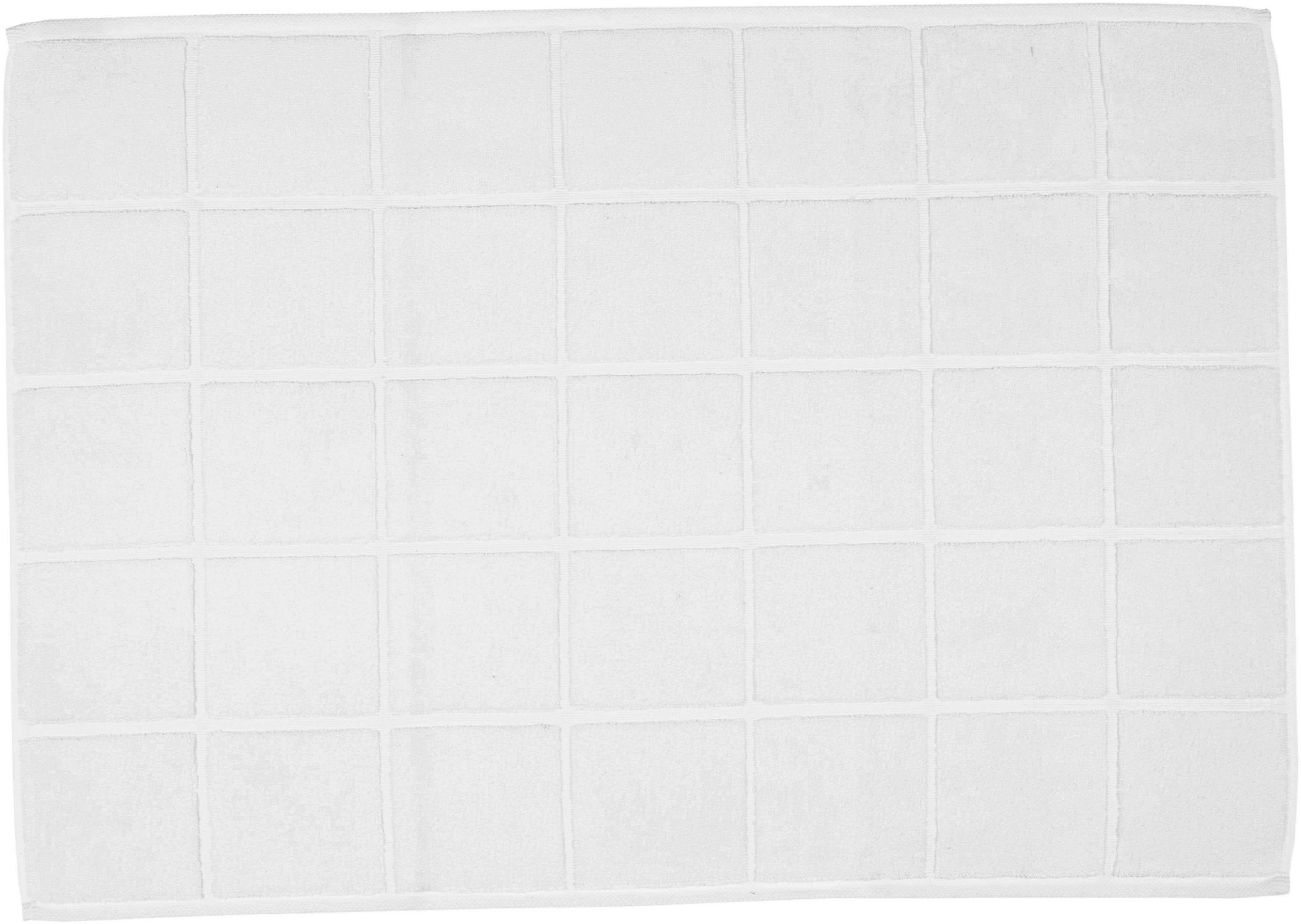ROSS Duschmatte Duschvorleger, Höhe 10 mm, schnell trocknend, beidseitig nutzbar, fußbodenheizungsgeeignet, Baumwolle, rechteckig, besonders weich, Badezimmerteppich, uni