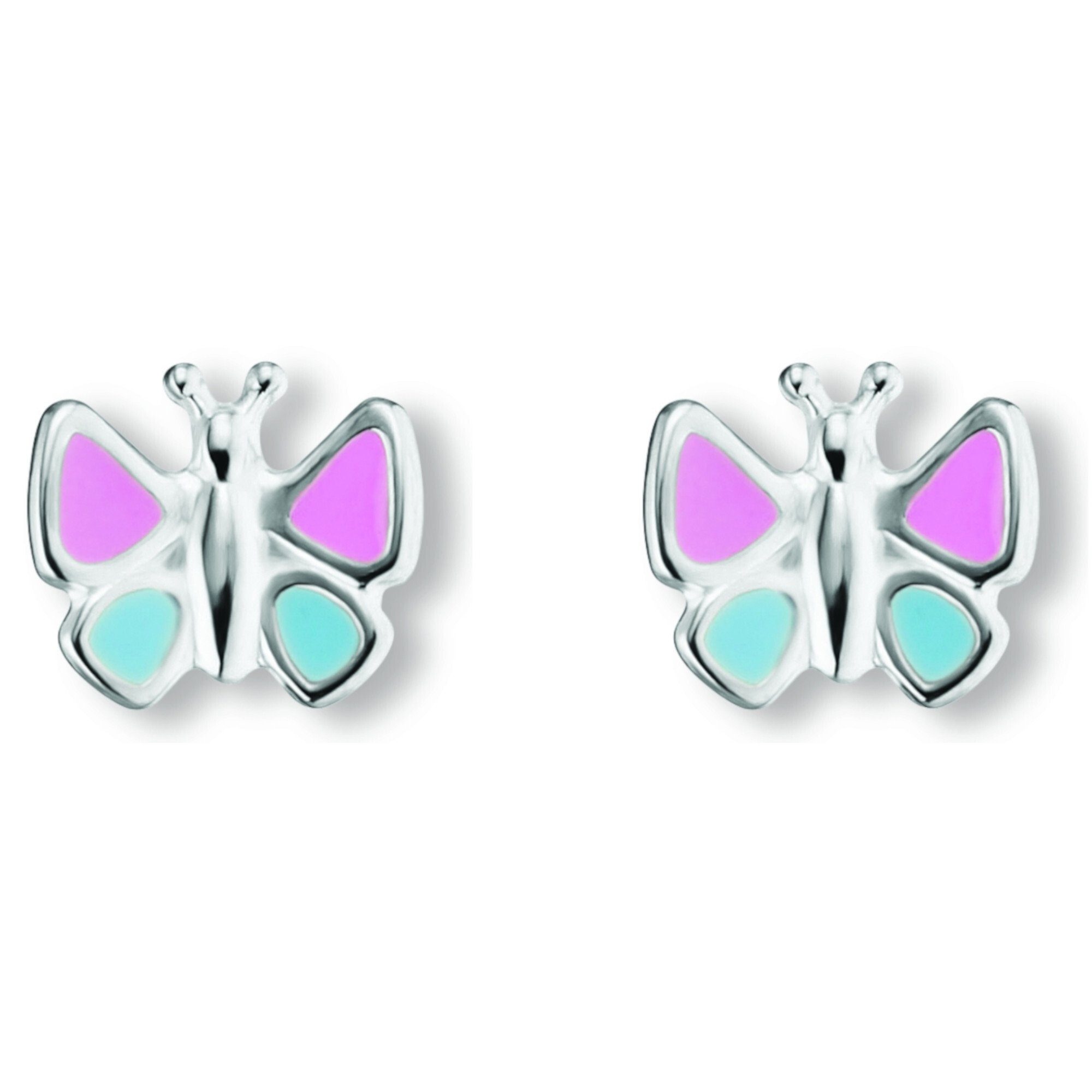 925 Silber Schmetterling aus Ohrstecker Silber, Schmuck ONE Paar Ohrringe Damen Ohrstecker ELEMENT Schmetterling