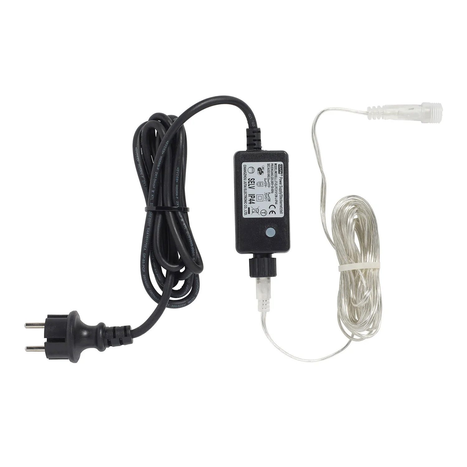 Lights4fun LED-Lichternetz Core Connect 31V Transformator Netzstecker mit Timer
