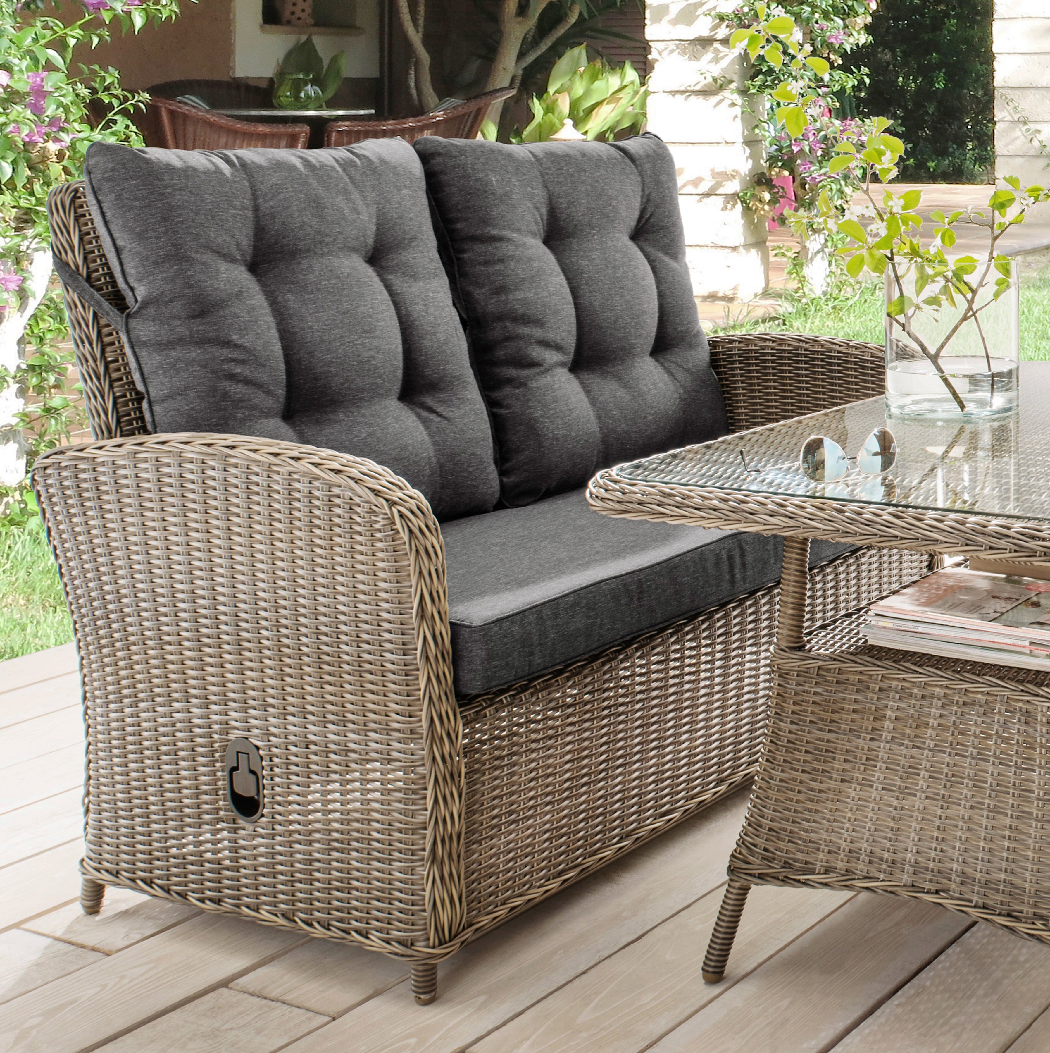 Destiny Loungesofa MERANO II, Aluminium, Polyrattan, günstig online kaufen