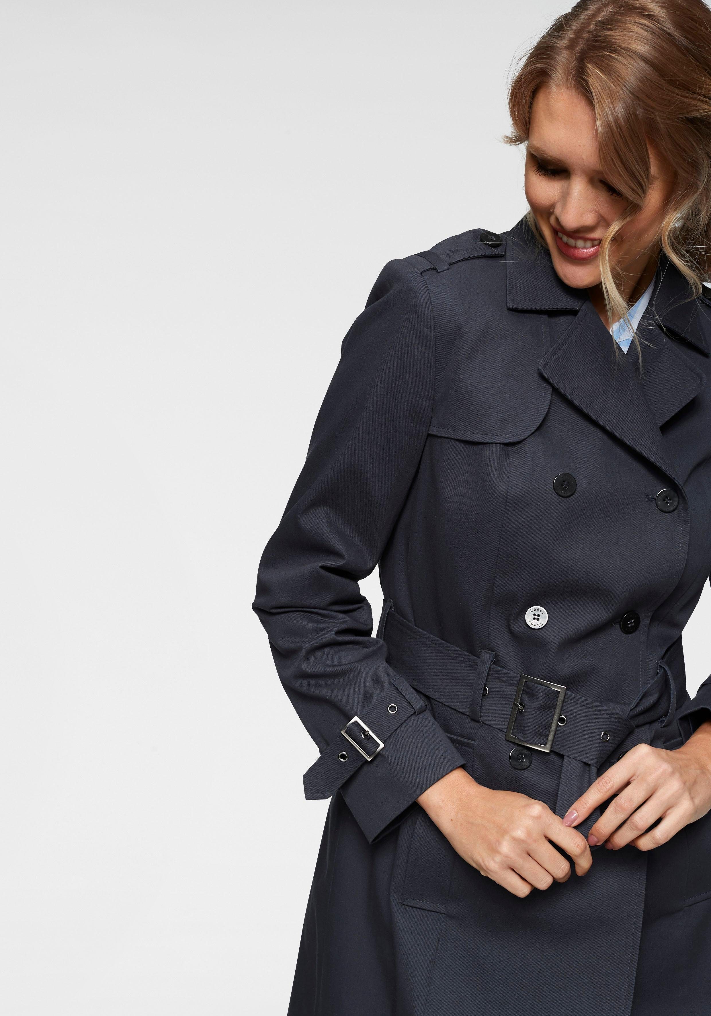 Aniston CASUAL Trenchcoat mit Gürtel zum Regulieren