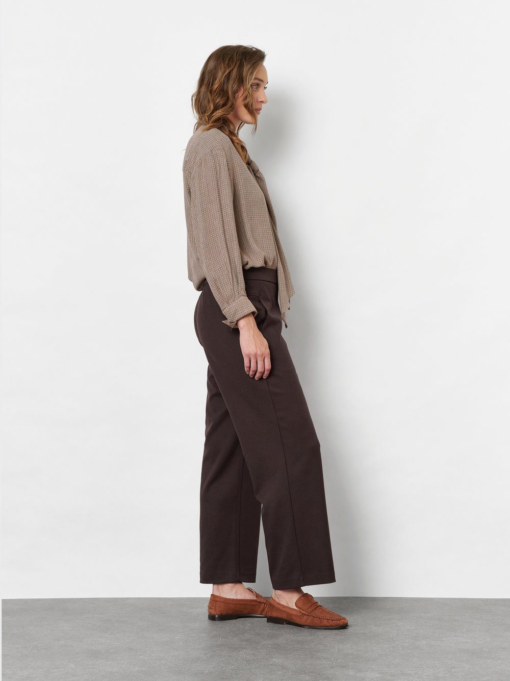 TONI Schlupfhose Sue Wide Chic 7/8 aus bi-elastischem Leichtflanell, 7/8-Länge