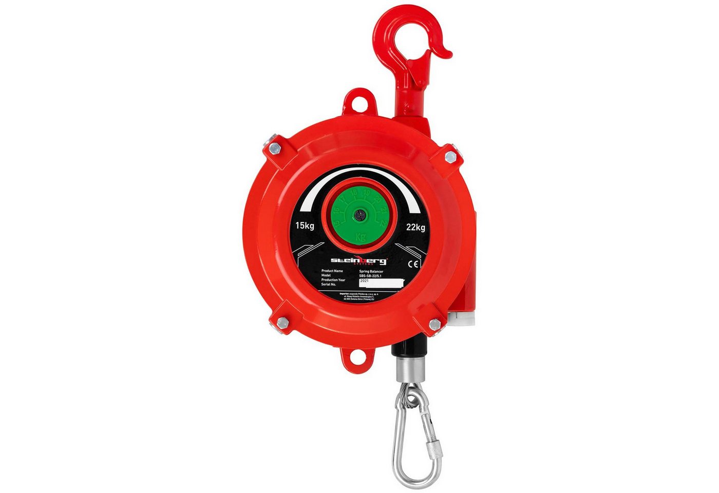Thumbnail - Steinberg Systems Montagewerkzeug Balancer Federzug 15 - 22 kg Gewichtsausgleicher Spring Balancer Seil, B: 22 cm, L: 38...