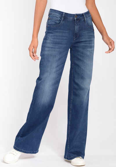 GANG Weite Jeans 94AMELIE WIDE mit Elasthan für die perfekte Passform