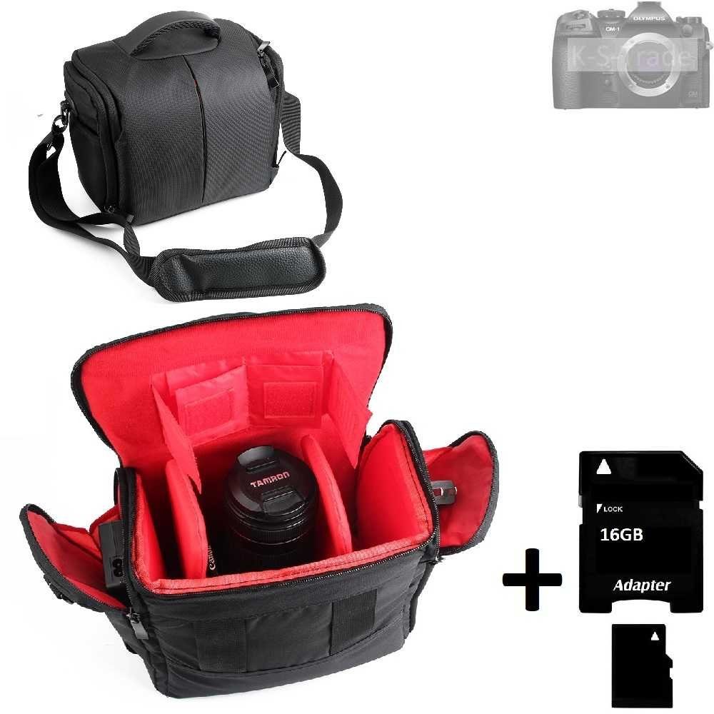 K-S-Trade Kameratasche für Olympus OM System OM-1, Kameratasche Fototasche Umhängetasche Schultertasche Zubehör