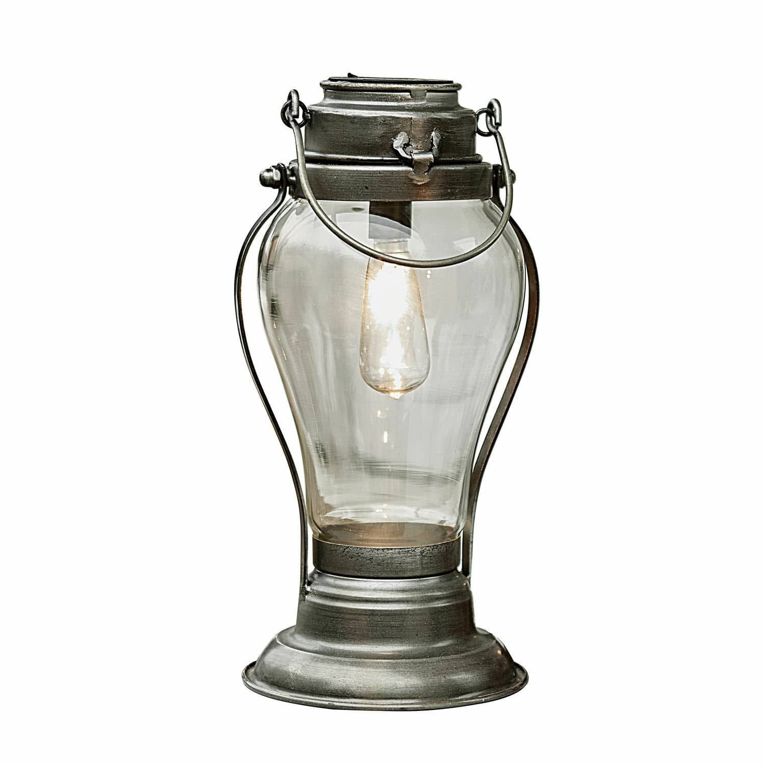 Mirabeau LED Laterne Solar-Laterne Melini antikgrau