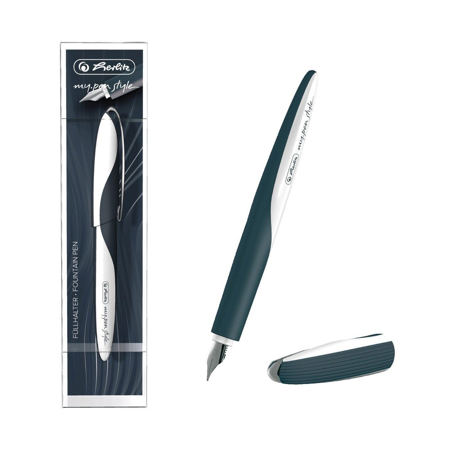 Herlitz Füllhalter Herlitz Füllhalter "my.pen" / Füller / "Dark Shale"