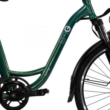 Electric Moving Green E-Bike EMG "Funny" 26 Zoll E-Citybike, 13Ah, versch. Farben, 6 Gang Shimano, Kettenschaltung, Heckmotor, 468 Wh Akku
