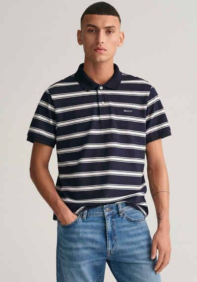 Gant Poloshirt STRIPE SS POLO mit Logostickerei auf der Brust