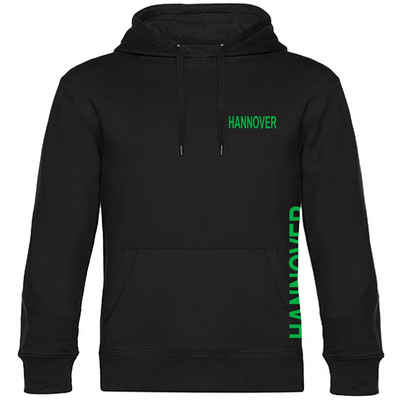 multifanshop Kapuzensweatshirt Hannover - Brust & Seite - Pullover