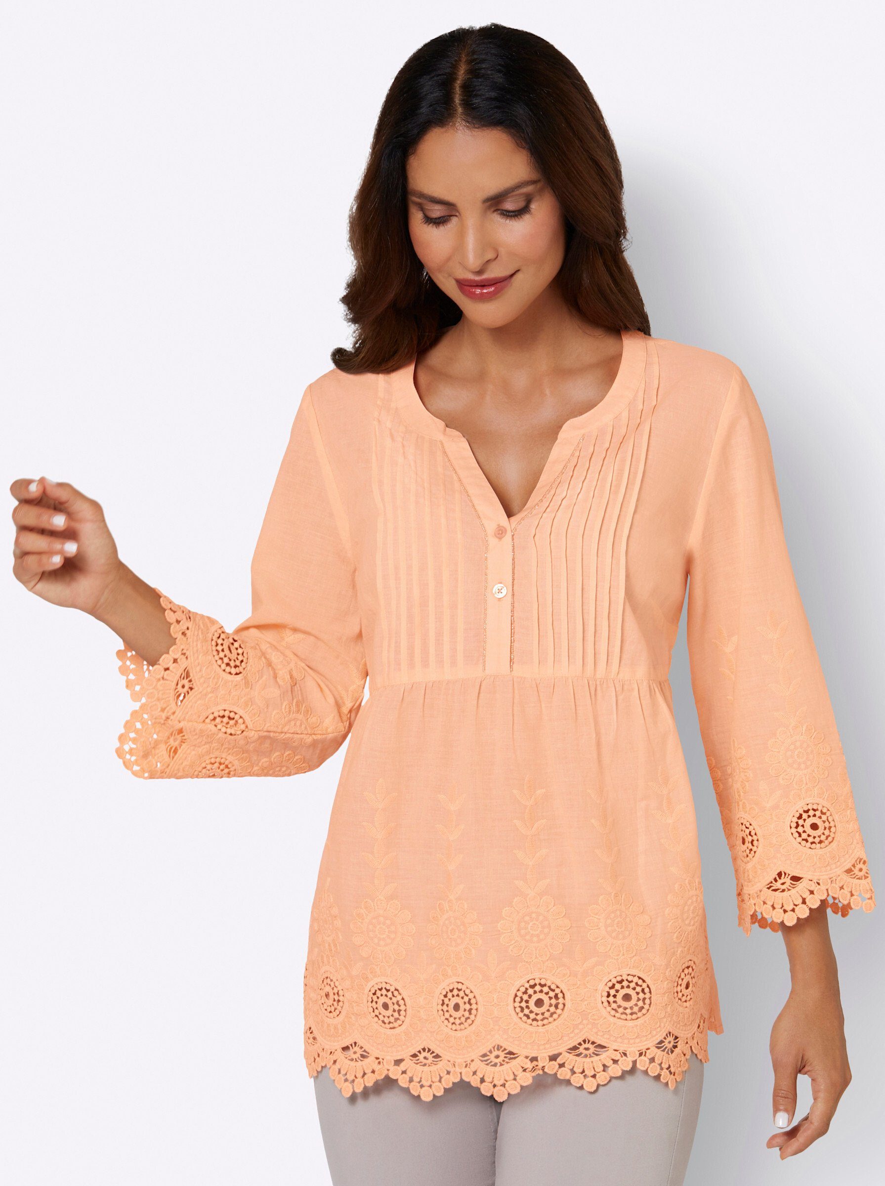 WITT WEIDEN Klassische Bluse apricot