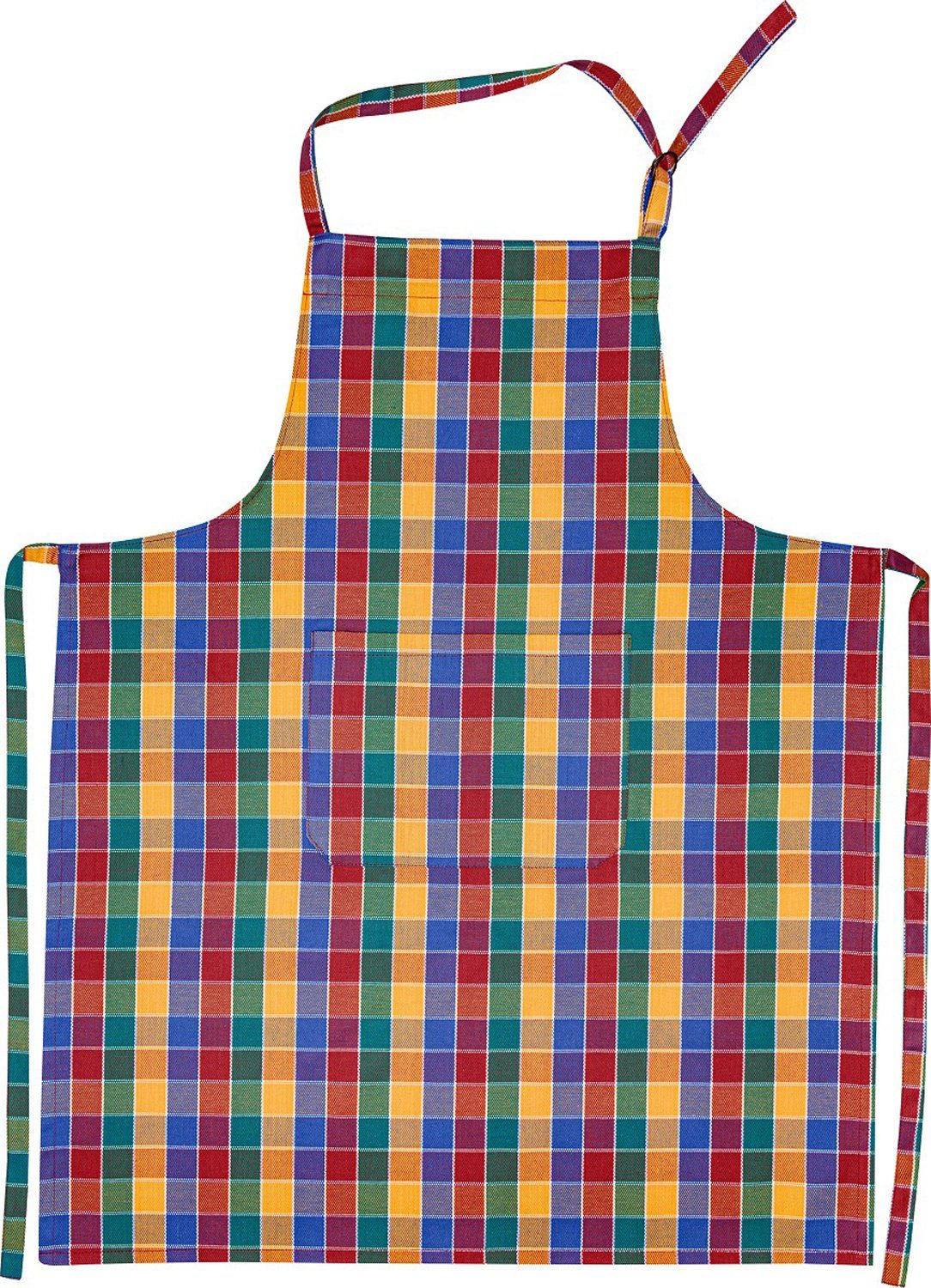 Kracht Kochschürze Trockenperle, (Set, 1-tlg., 1-teilig), Nackenband und aufgesetzte Tasche ca.70x90cm Baumwolle