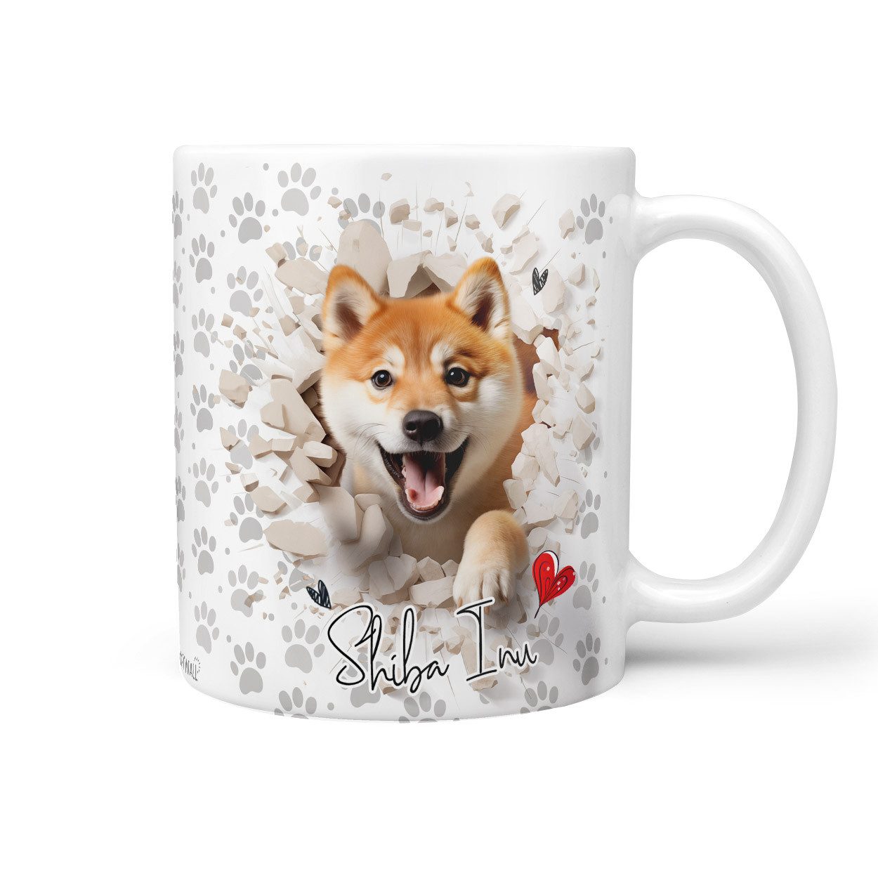Sunnywall Tasse Shiba Inu - Hund Hunderasse - Geschenk für Hundeliebhaber, Keramik, inkl. Geschenkkarte