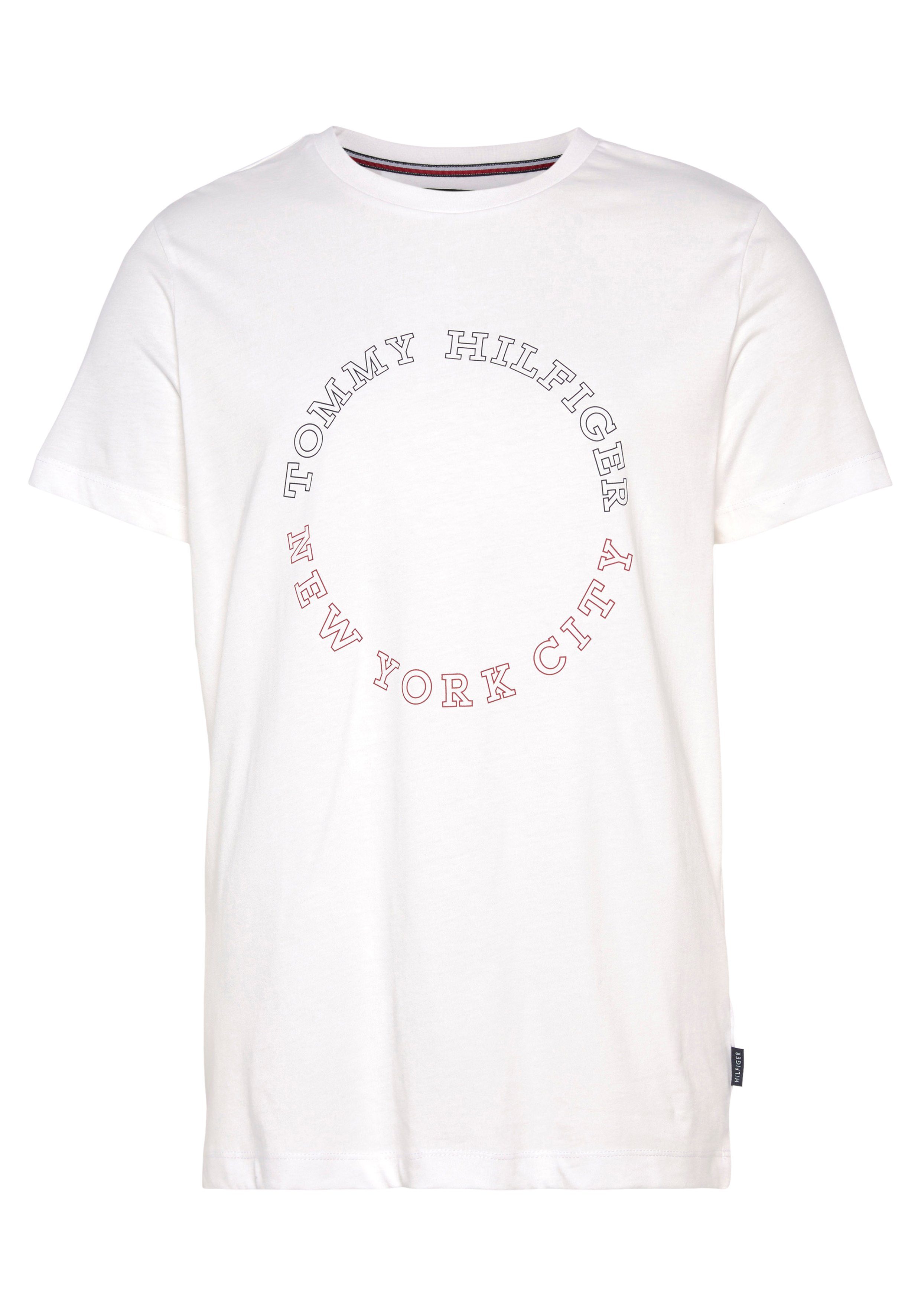MONOTYPE T-Shirt ROUNDLE white TEE Hilfiger Tommy