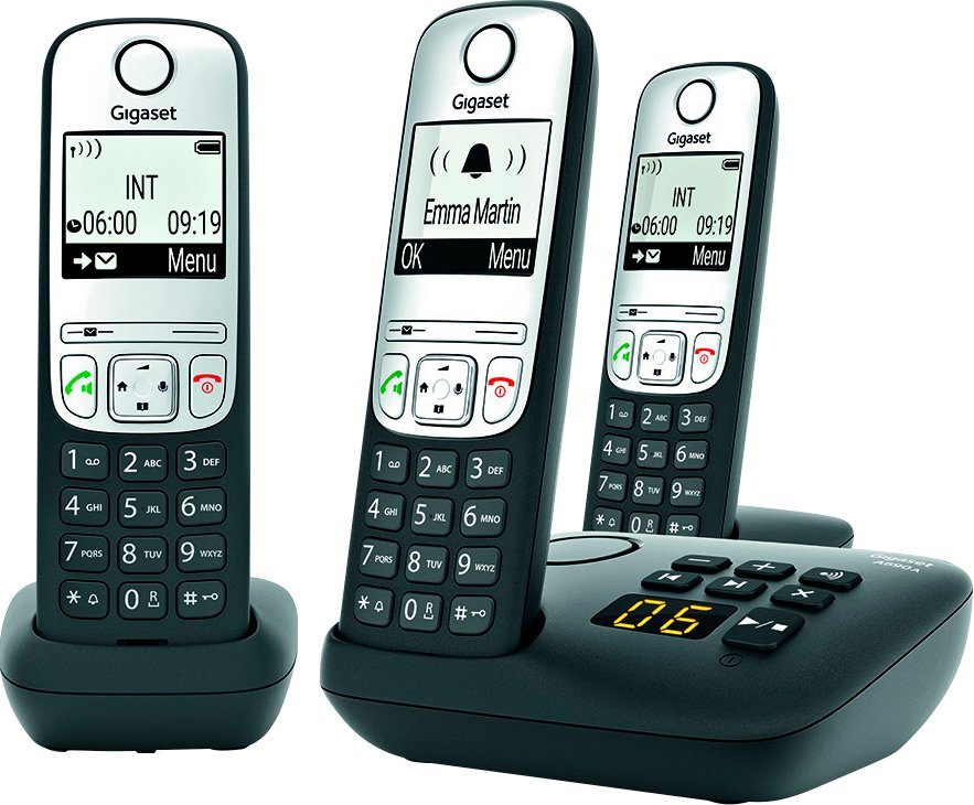 Gigaset A690A Trio Schnurloses DECT-Telefon (Mobilteile: 3)