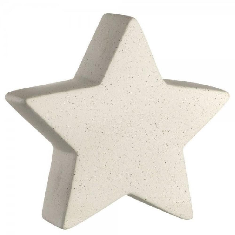 LEONARDO Weihnachtsbaumkugel Leonardo Keramikstern Magico Creme (15,4cm)