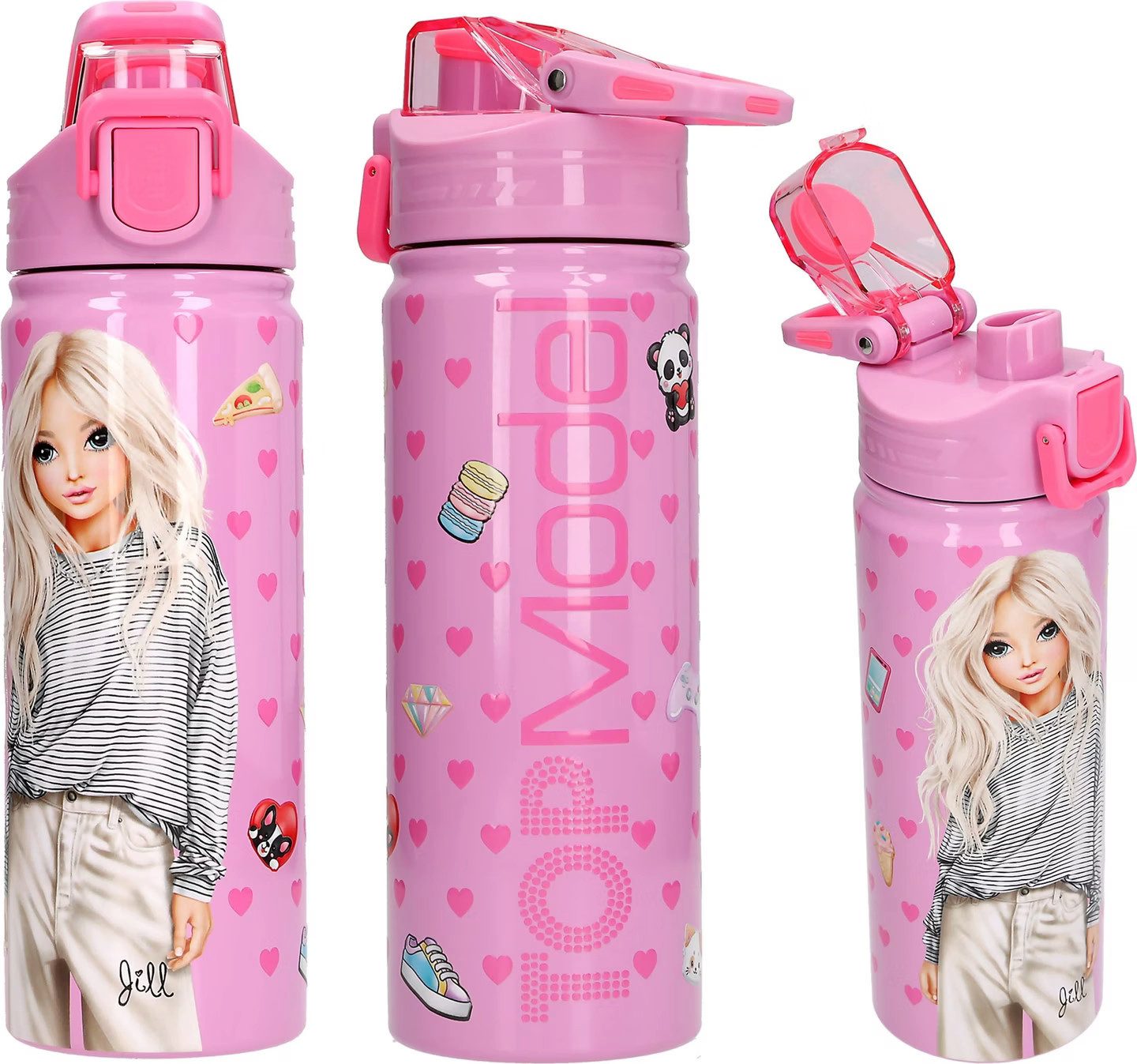 Spiel DEPESCHE TOPModel Trinkflasche Edelstahl PIN IT pink 600 ml
