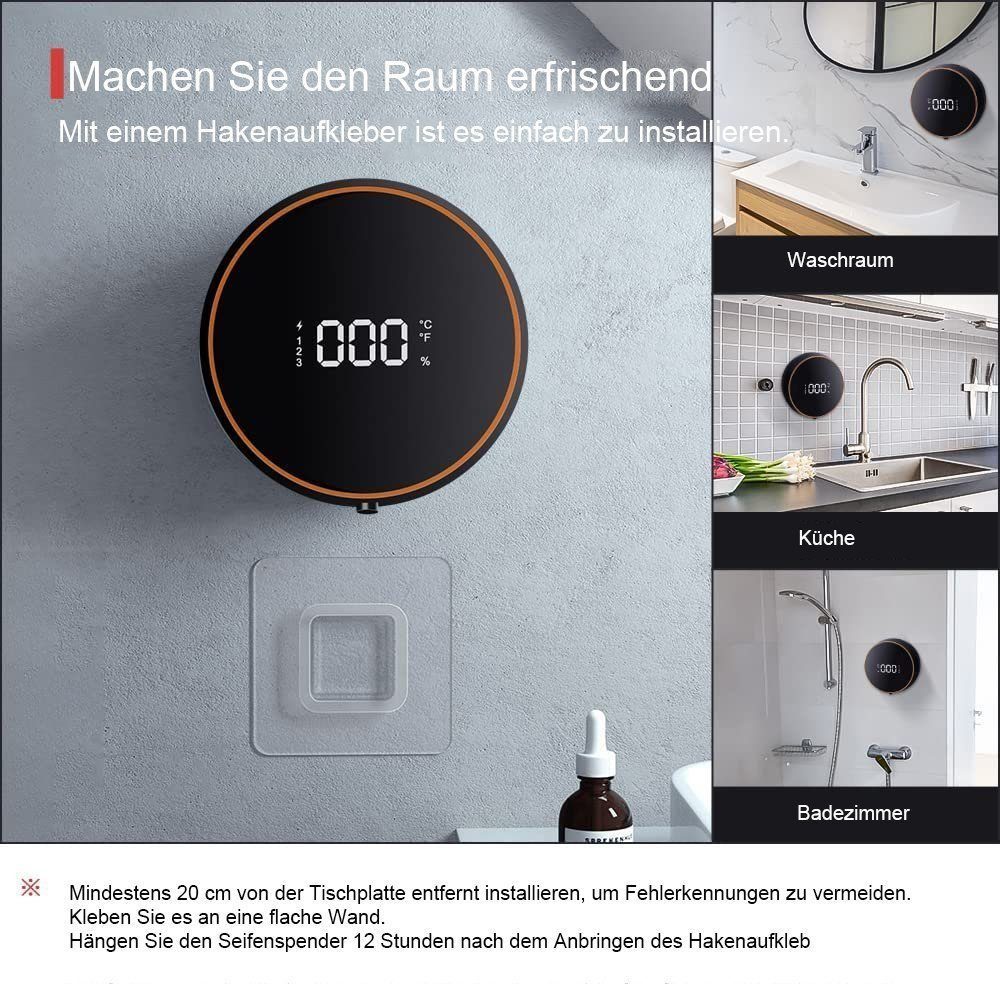 feinlux Spülmittelspender Spülmittelspender Seifenspender Automatisch, (Packung, Spülmittelspender Seifenspender Automatisch), Mit Infrarotsensor und IPX5-Wasserschutzklasse
