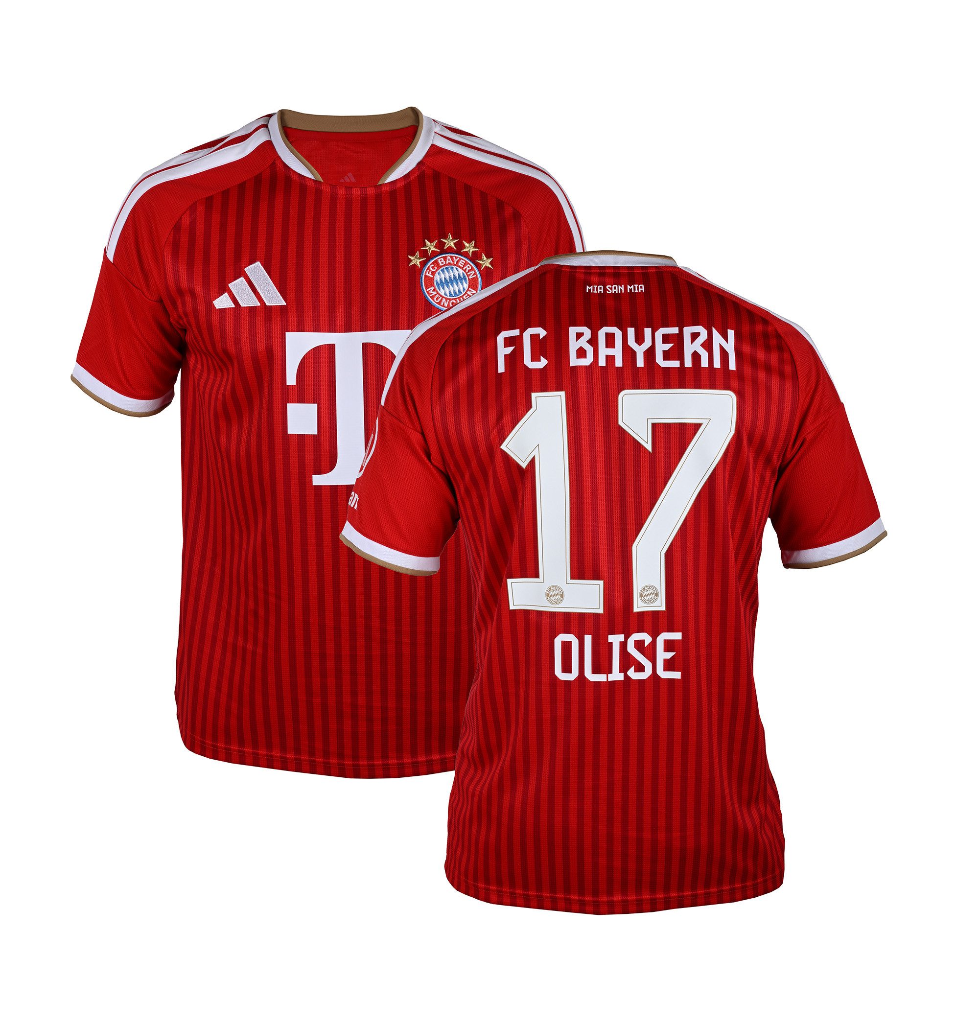 adidas Performance Fußballtrikot Bayern München Trikot mit Orginalbeflockung Olise 17