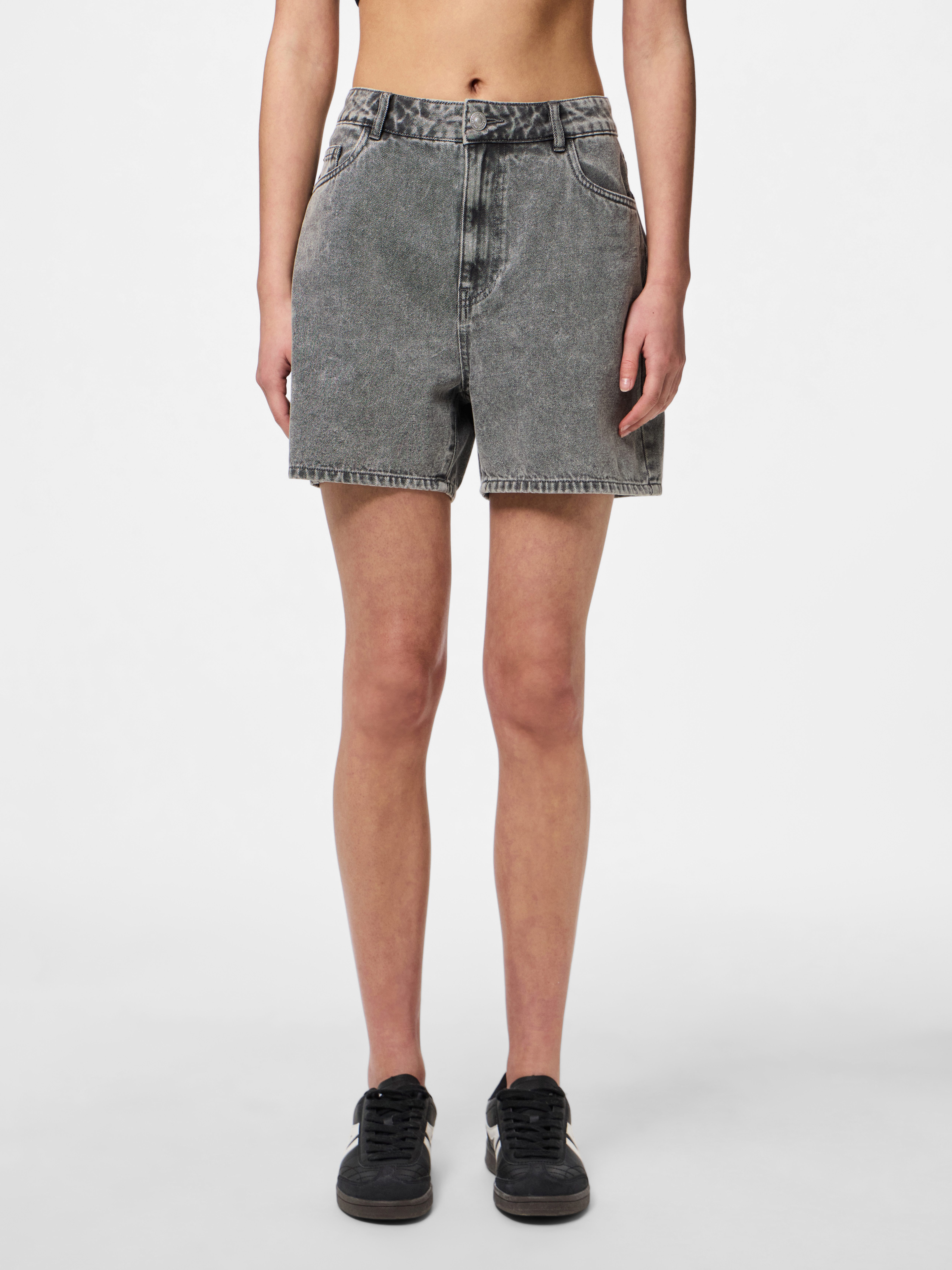 pieces Jeansshorts PCABBI MW SHORTS NOOS