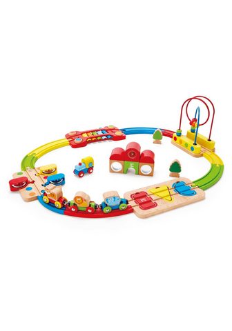HAPE Spielzeug-Eisenbahn "Regenbogen-P...