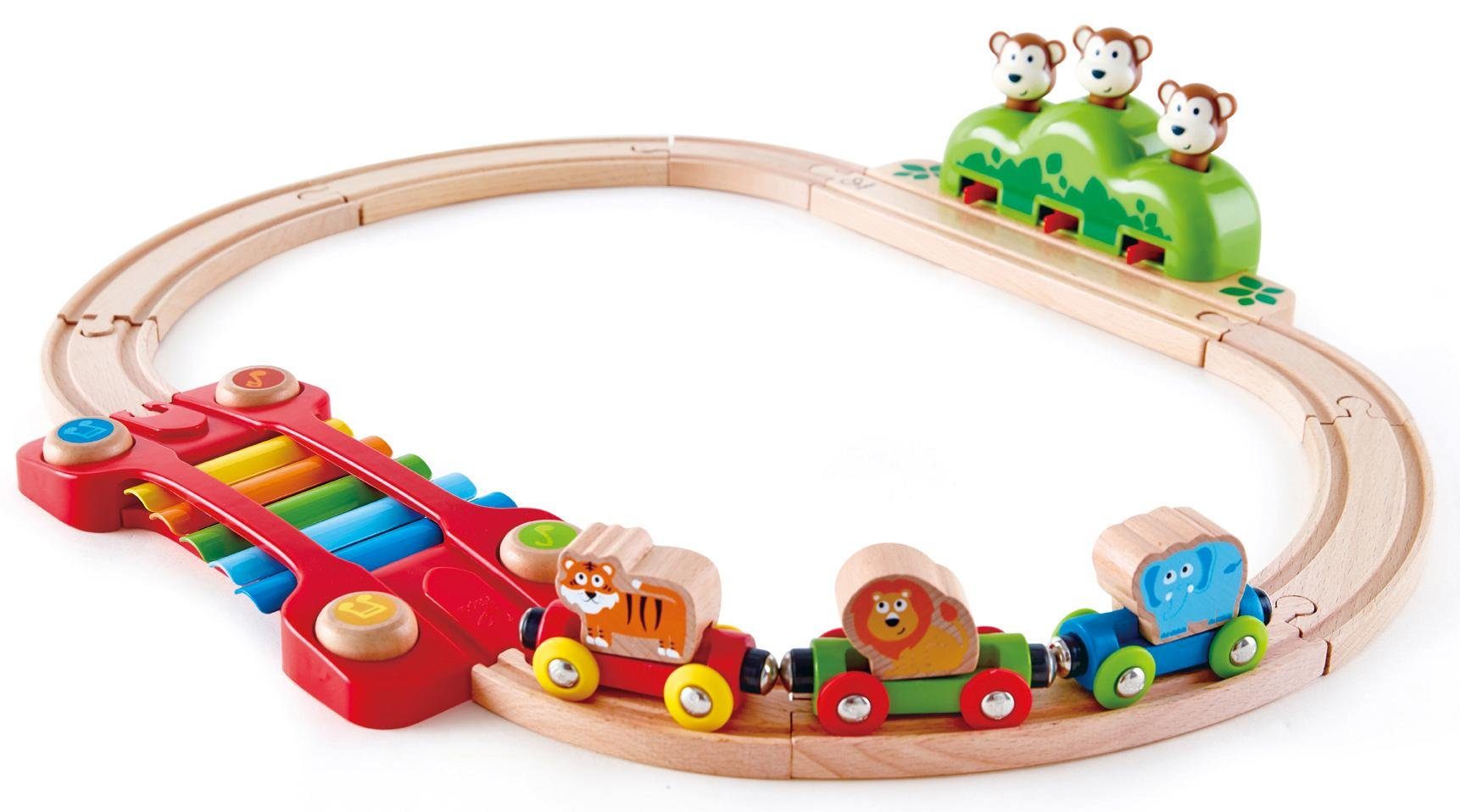 Image of Hape Spielzeug-Eisenbahn »Kleines Tier-Eisenbahnset«, (Set), aus Holz