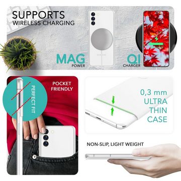 Nalia Smartphone-Hülle Samsung Galaxy S23 Plus, Extrem Dünnes Mattes Hardcase / Hülle 0,3mm Schlank / 2x Displayschutz