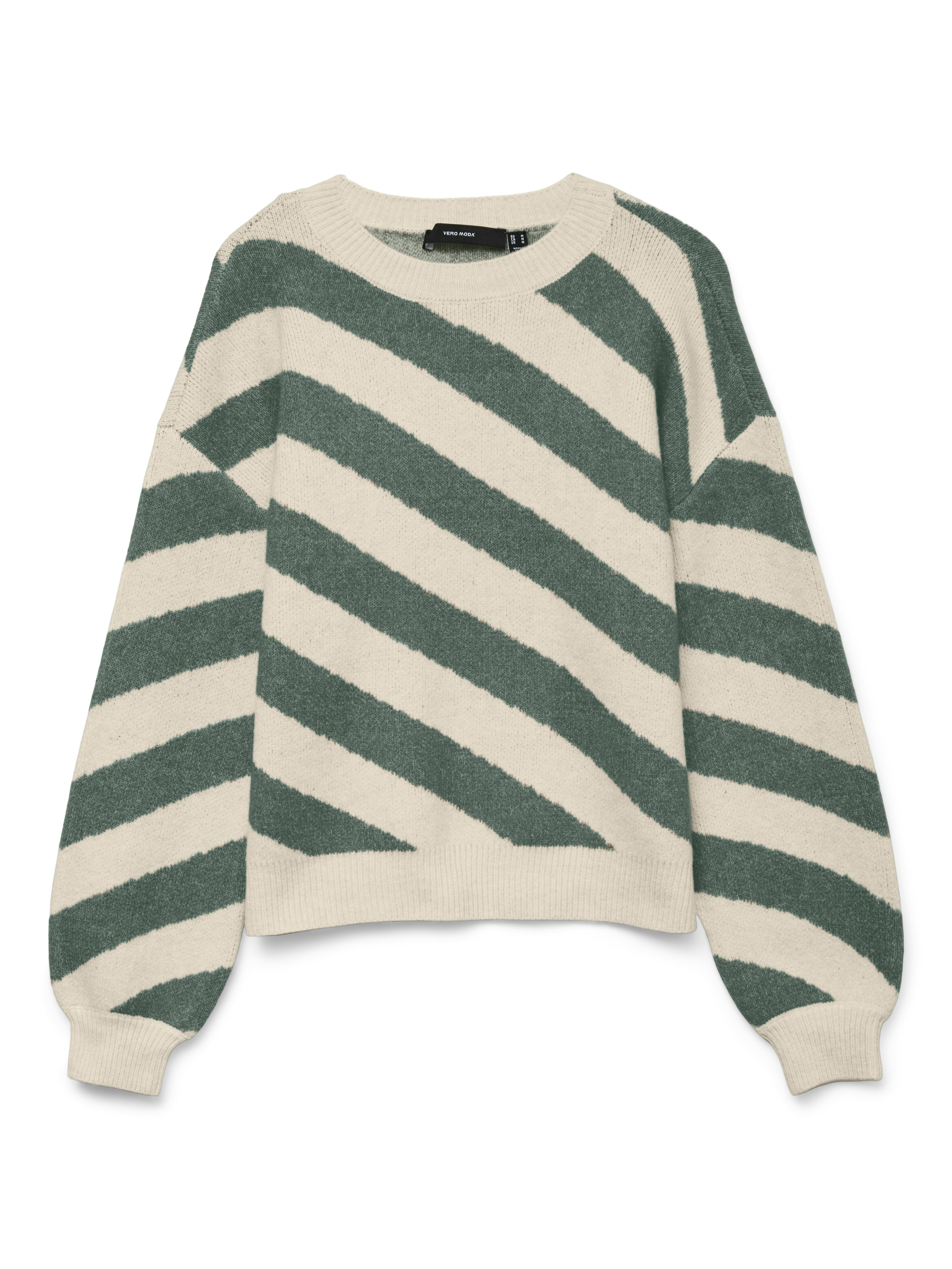 Vero Moda Rundhalspullover VMLARA LS O-NECK PULLOVER GA BOO REP