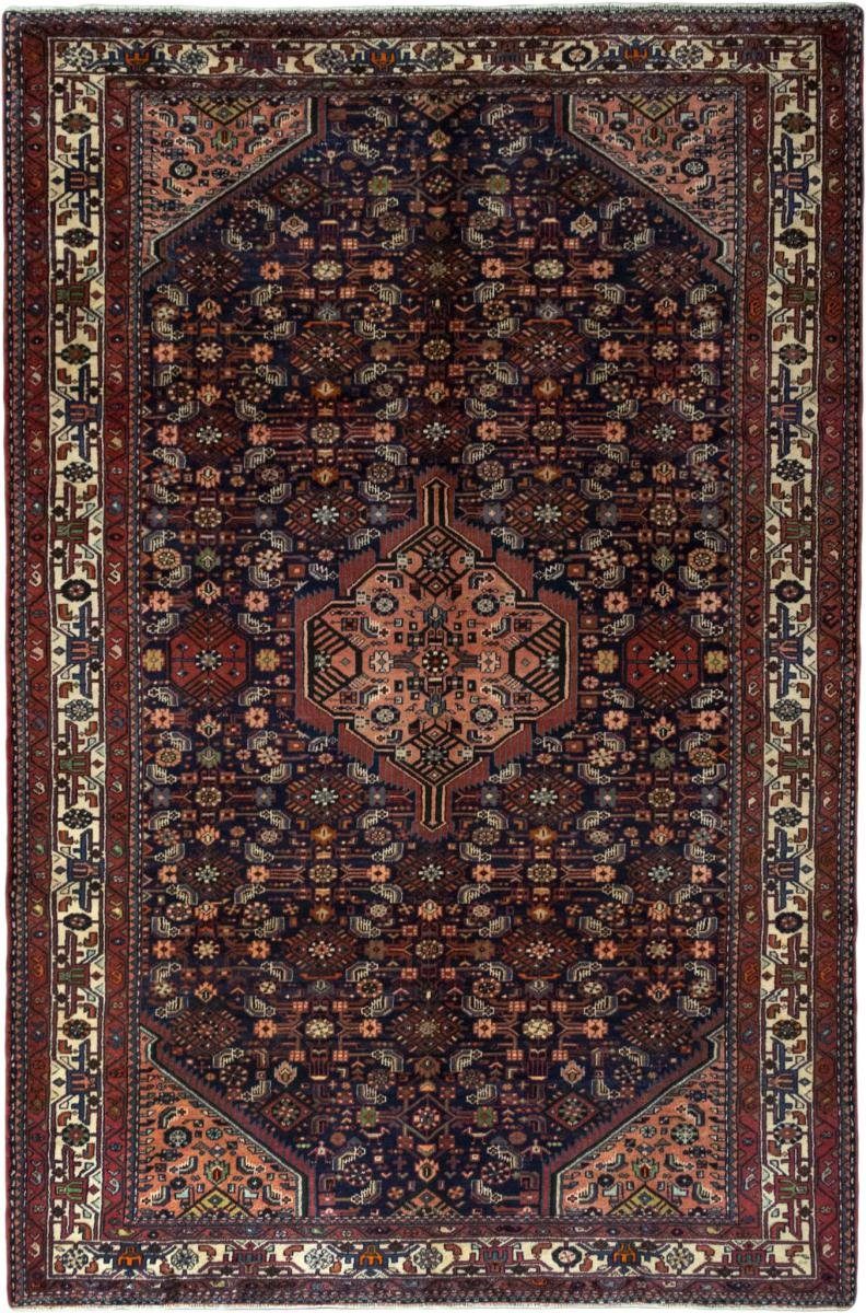 Orientteppich Hamadan 231x349 Handgeknüpfter Orientteppich / Perserteppich, Nain Trading, rechteckig, Höhe: 8 mm