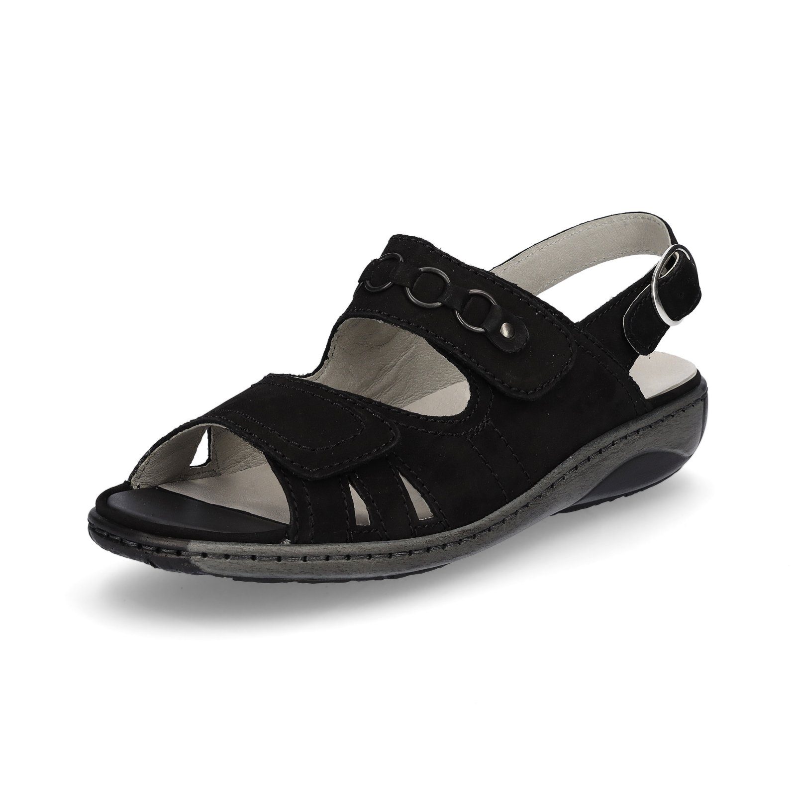 Waldläufer Waldläufer Damen Sandale schwarz Sandale | Riemchensandalen